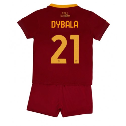 AS Roma Paulo Dybala #21 Hjemmedraktsett Barn 2022-23 Kortermet (+ Korte bukser) AS Roma Paulo Dybala #21 Hjemmedraktsett Barn 2022-23 Kortermet (+ Korte bukser)